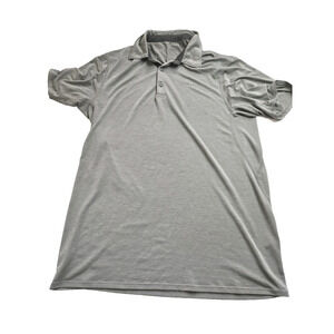 Patagonia Shirt Polo Short Sleeve Mens M‎ Gray Poly Tencel Stretch Knit